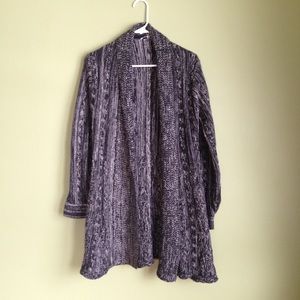 Black and white cardigan